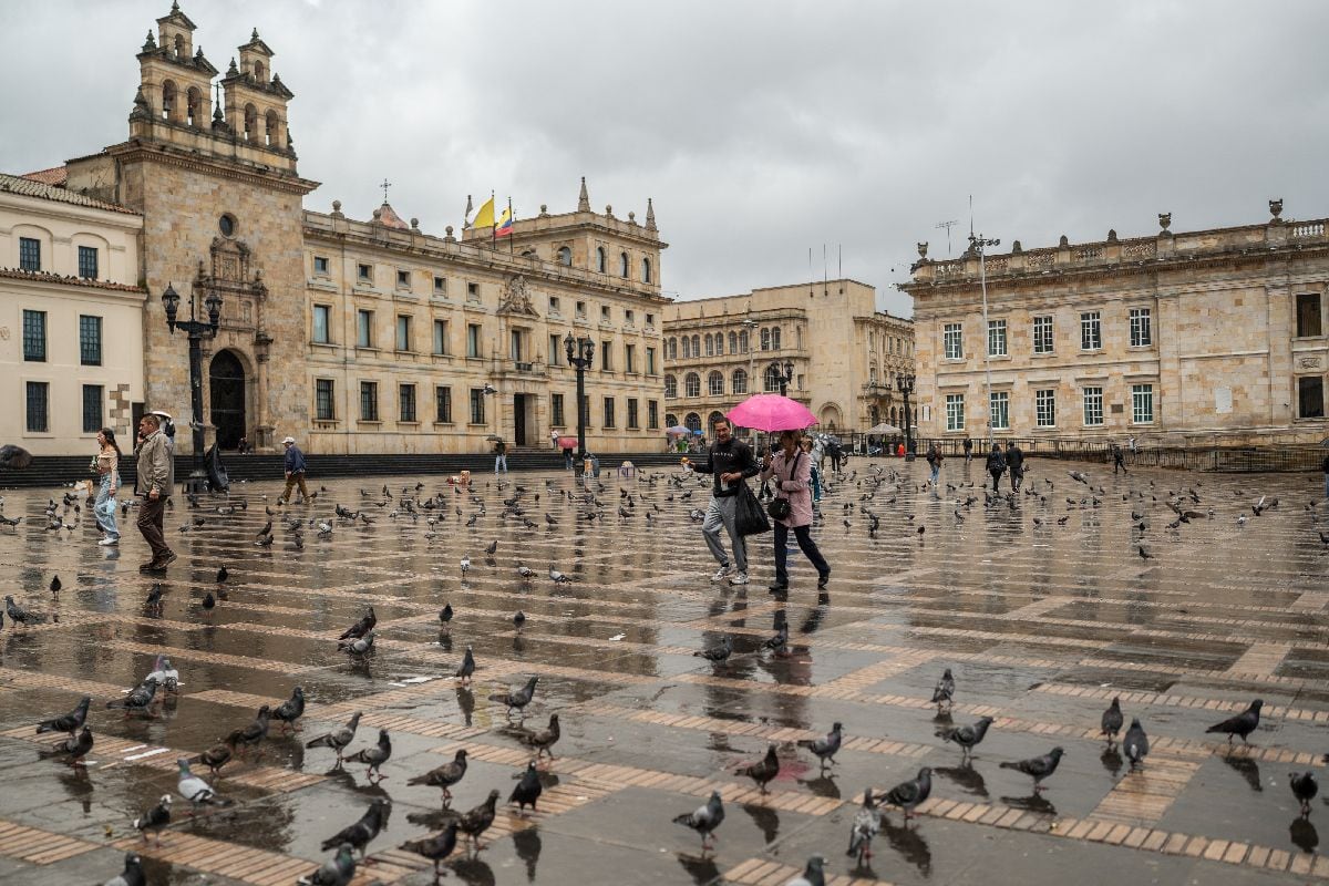 Plaza Bolívar en Bogotá. (Foto: Bloomberg)