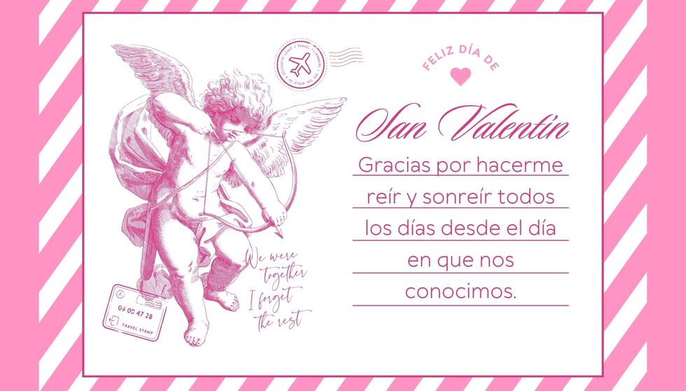 Gracias por hacerme reír y sonreír todos los días desde el día en que nos conocimos. | Crédito: Canva / Composición Mix