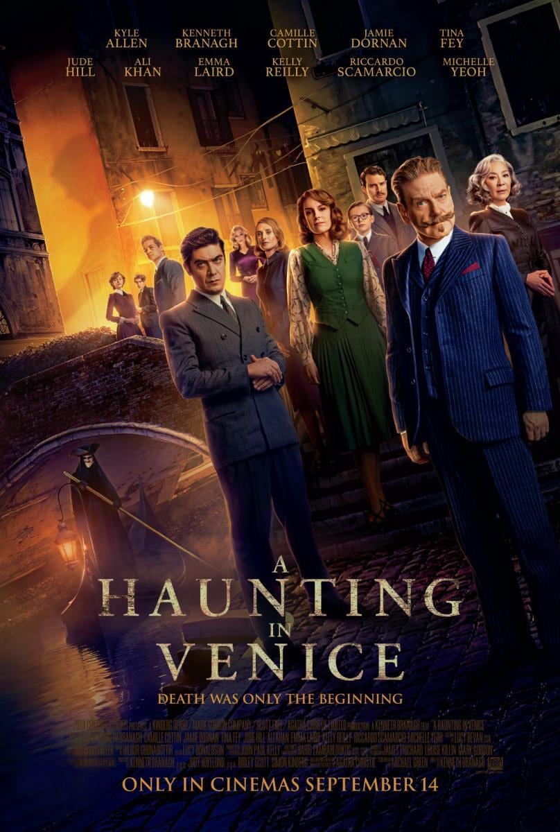 El póster de "Cacería en Venecia", película dirigida por Kenneth Branagh que se desarrolla a lo largo de 103 minutos de metraje (Foto: 20th Century Fox)
