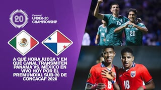 ¿A qué hora juega y en qué canal transmiten Panamá vs. México por el Premundial Sub-20 de Concacaf 2026?