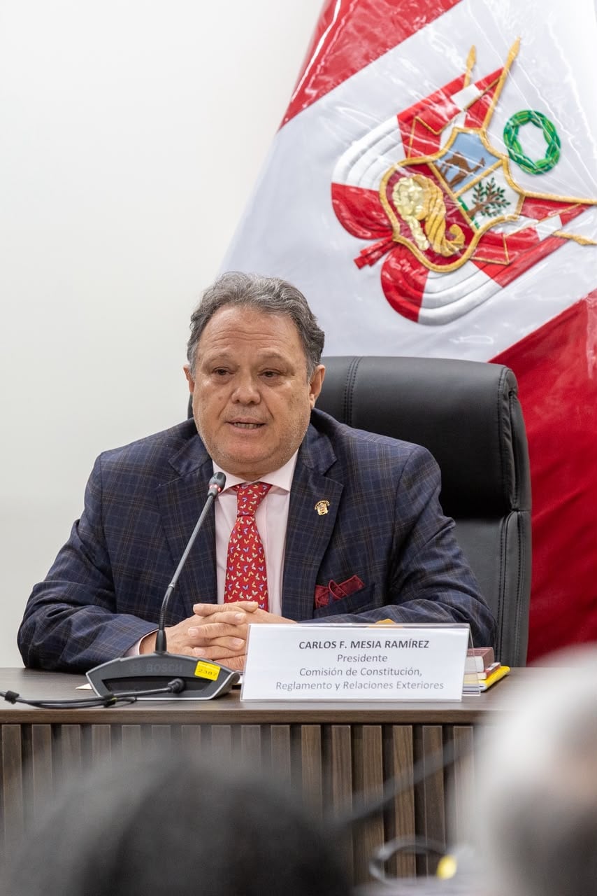 El senador de Fuerza Popular fue elegido presidente de la Comisión de Constitución, Reglamento y Relaciones Exteriores de la Cámara Alta. Foto: Fernando Sangama / @photo.gec.