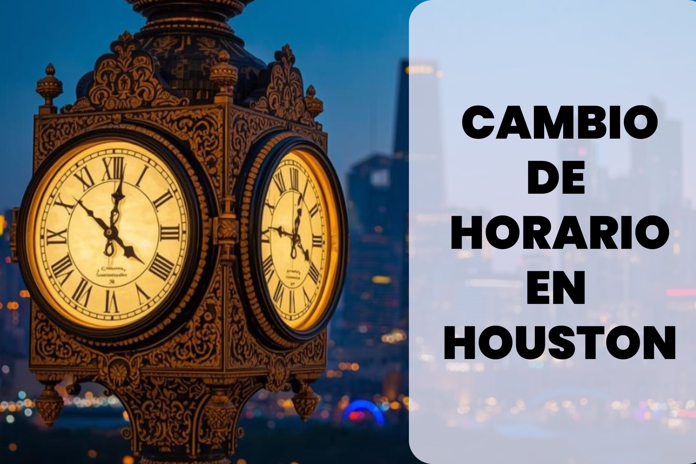 Revisa cuándo debes cambiar la hora en Houston, a qué hora y cuánto tiempo deberás adelantar tu reloj para el horario de verano. (Foto: Imagen creada por El Comercio MAG utilizando la IA de Canva)