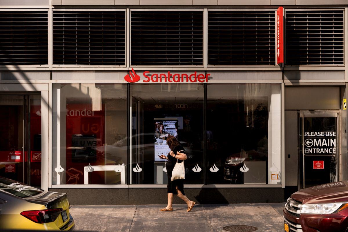 Una sucursal de Banco Santander SA en Nueva York, EE.UU., el viernes 13 de setiembre de 2024.