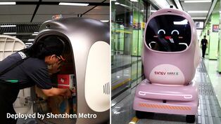 China lanza robots que hacen entregas en el metro sin ayuda humana