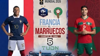 TUDN y Canal 5 televisaron Francia 2-0 Marruecos por cuartos de final del Mundial 2026