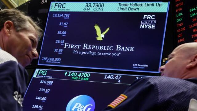 Banca regional de EE.UU. cae en Wall Street tras colapso de First Republic