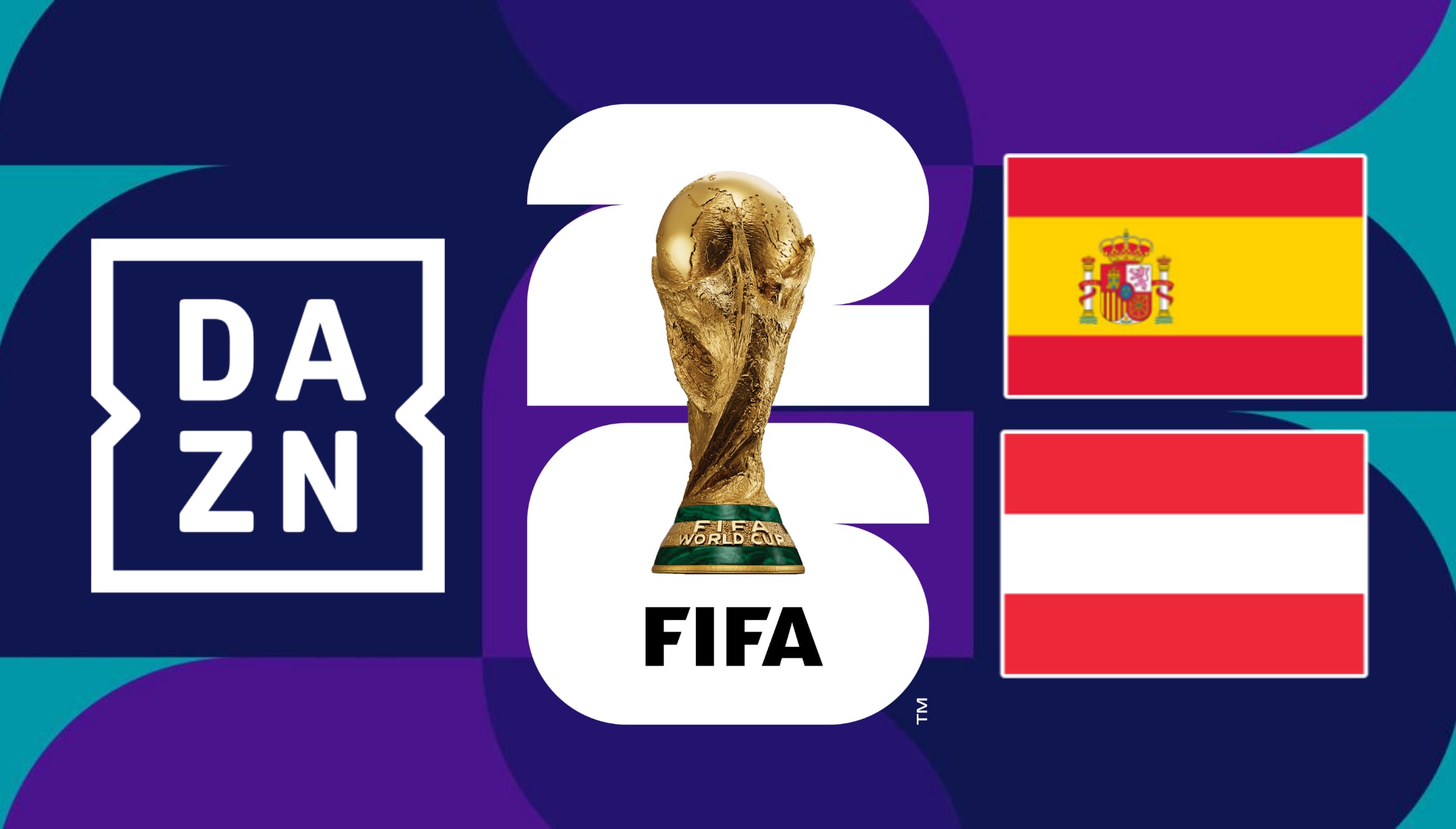 España y Austria miden fuerzas en los dieciseisavos del Mundial 2026. Siga la cobertura completa por los canales tradicionales de fútbol TV y la aplicación de streaming DAZN Spain online. | Crédito: fifa.com / Composición Gestión Mix