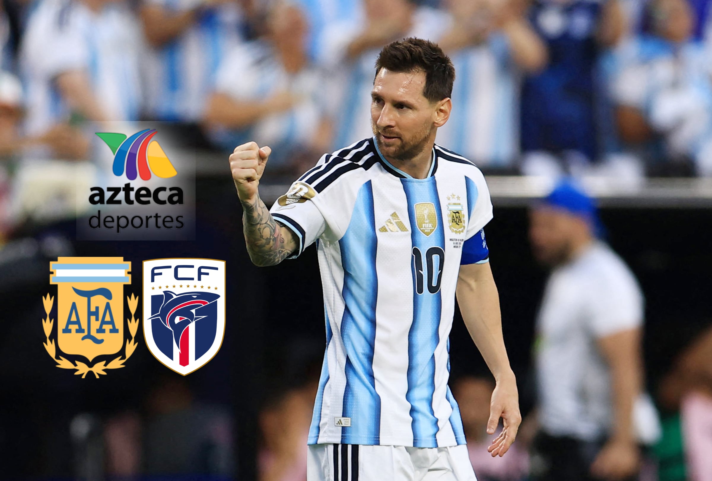 MIAMI, FLORIDA (ESTADOS UNIDOS), 03/07/2026.- Cobertura oficial de TV AZTECA SIETE (CANAL 7) EN VIVO GRATIS para mirar el partido Argentina vs. Cabo Verde hoy, con Lionel Messi, por los dieciseisavos de final del Mundial 2026 en el Hard Rock Stadium de Miami, Florida. FOTO DE TAKUYA MATSUMOTO PARA AFP