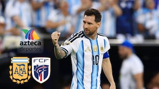 TV Azteca (Canal 7) transmitió el juego Argentina vs. Cabo Verde (2-1) por señal abierta desde México