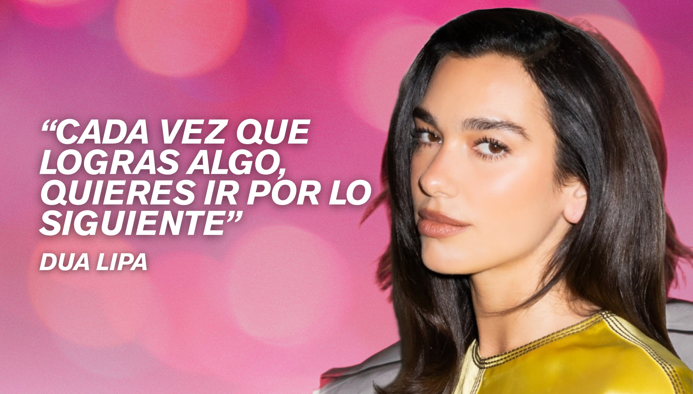 La cantante británica Dua Lipa reflexiona sobre la ambición profesional y la superación constante tras cada logro en la industria musical internacional. | Crédito: @dualipa / Insatgram / Composición Gestión Mix