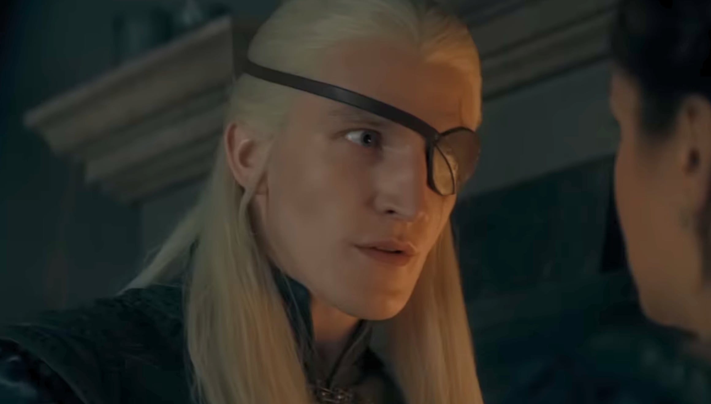 El actor Ewan Mitchell como Aemond Targaryen en una escena de la temporada 3 de la serie "House of the Dragon" (Foto: HBO)