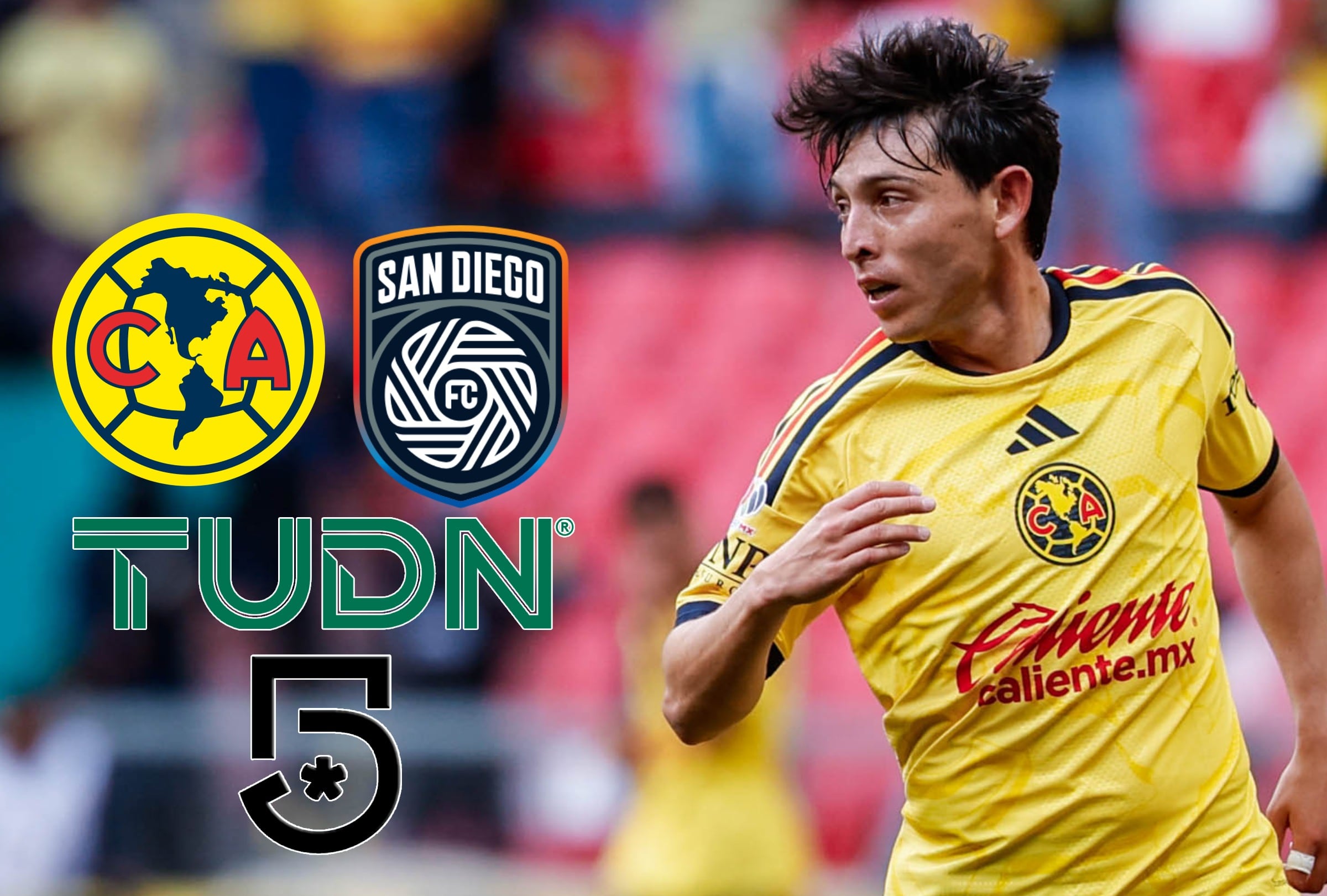 CIUDAD DE MÉXICO, CDMX , (MÉXICO), 06/08/2026. TUDN y Canal 5 transmitirán EN VIVO el partido América vs. San Diego por la primera fecha del Grupo A de la Leagues Cup en el Estadio Banorte, Ciudad de México, México. FOTO: X de América.