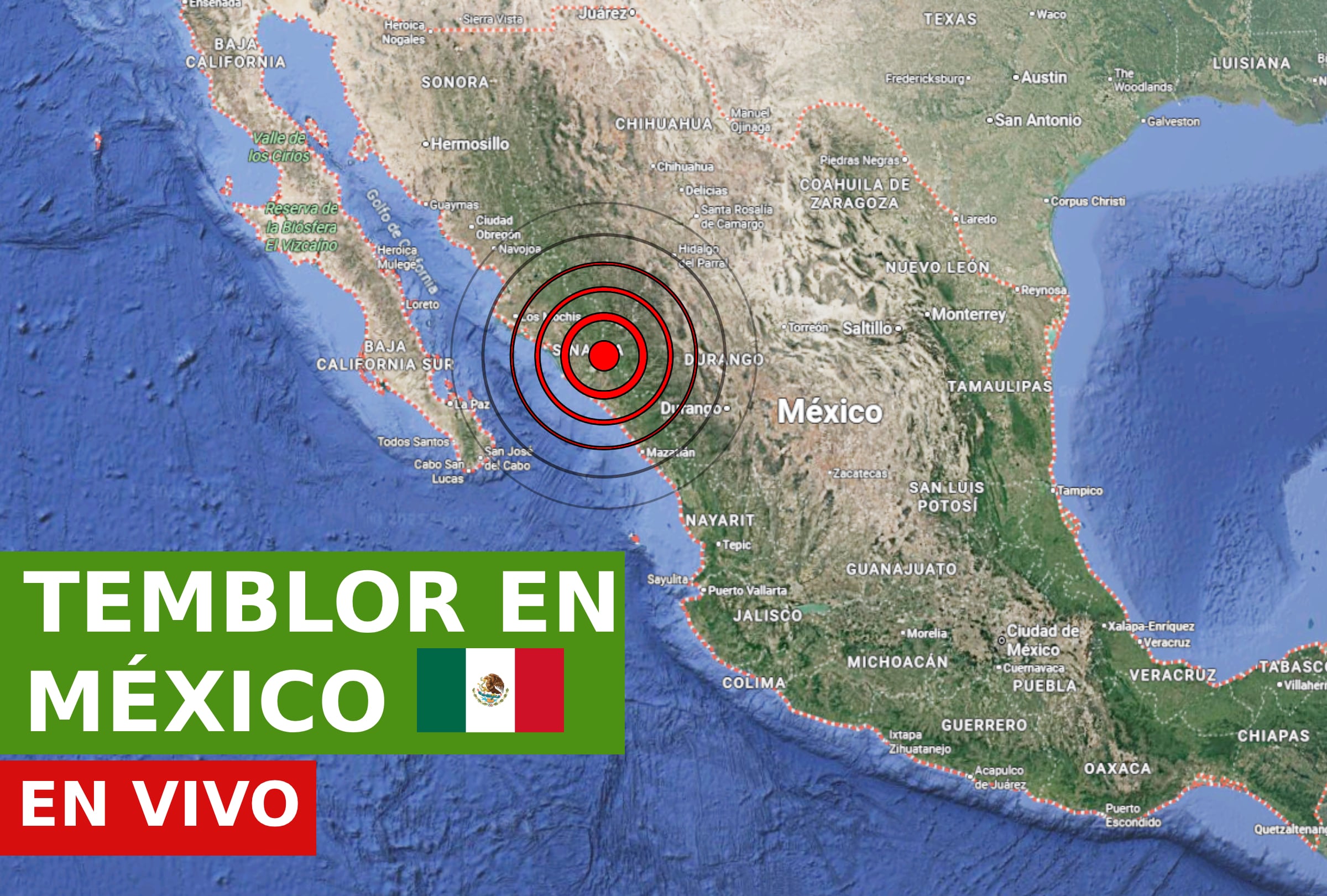 CIUDAD DE MÉXICO (MÉXICO), 27/01/2026.- Sigue el reporte oficial del Servicio Sismológico Nacional (SSN) sobre los últimos temblores registrados en México hoy, martes 27 de enero de 2026, en los estados de CDMX, Guerrero, Chiapas, Michoacán, Oaxaca, Colima, entre otros. IMAGEN CREADA POR NOÉ YACTAYO CON FOTO DE GOOGLE MAPS