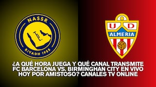¿A qué hora juega y qué canal transmite Al-Nassr vs. Almería por amistoso? Canales TV
