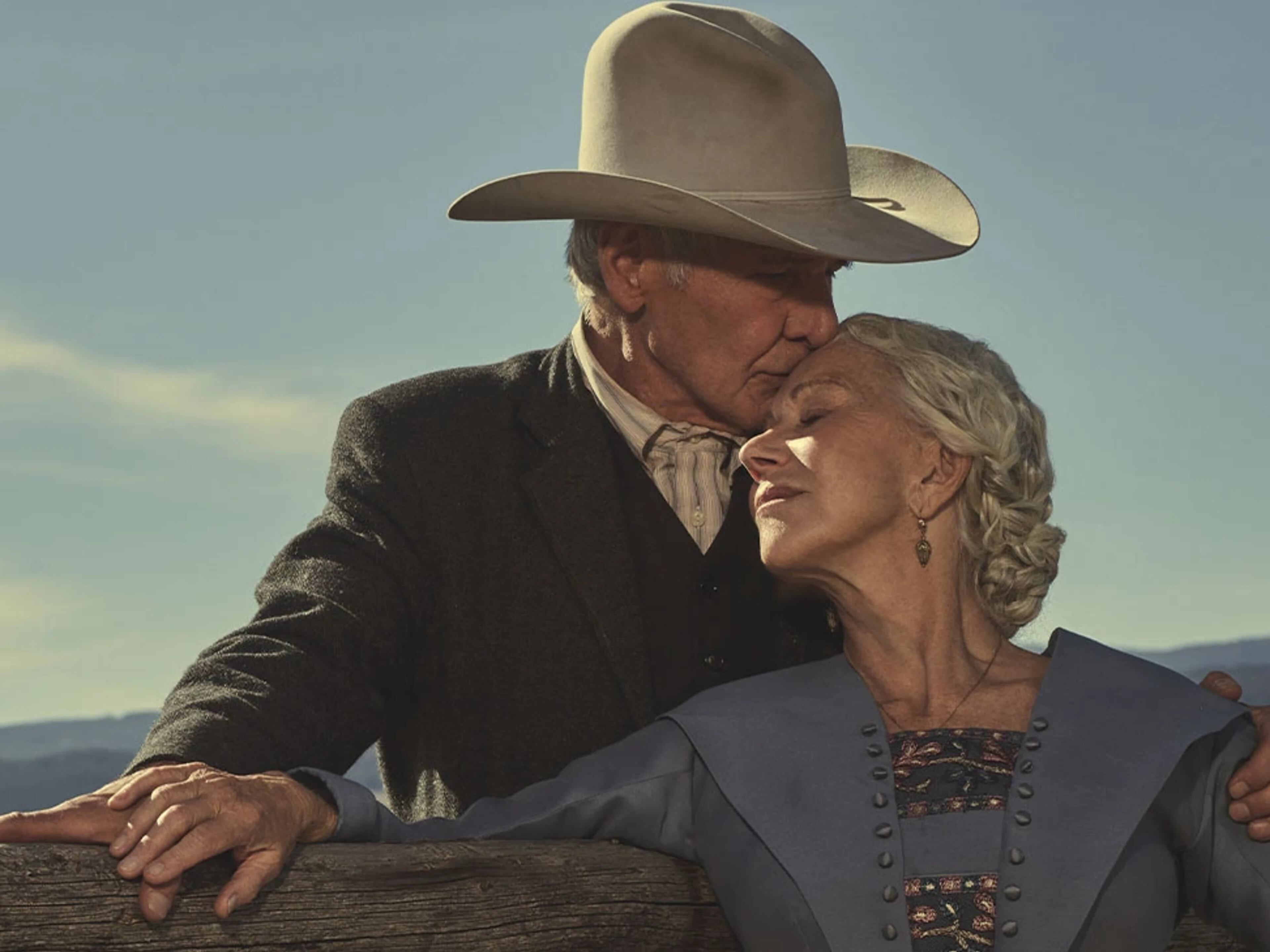 Harrison Ford como Jacob Dutton y Helen Mirren como Cara Dutton en la serie "1923" (Foto: Paramount)