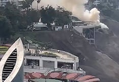 Miraflores: cierran la Costa Verde por incendio en maleza del acantilado