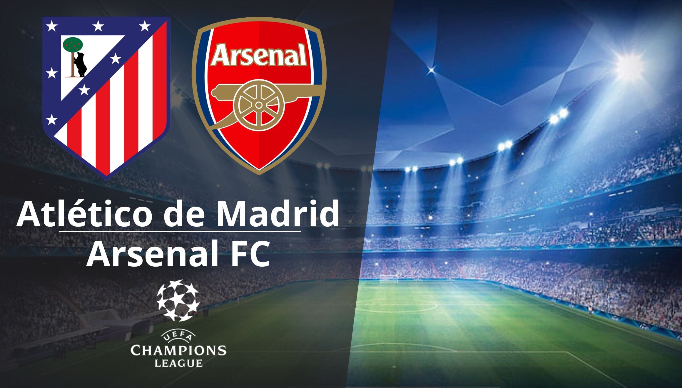 Conoce los horarios y qué canales de TV pasan el partido Atlético de Madrid vs. Arsenal por la semifinal de ida de la UEFA Champions League 2026. (Foto: Composición Gestión Mix)
