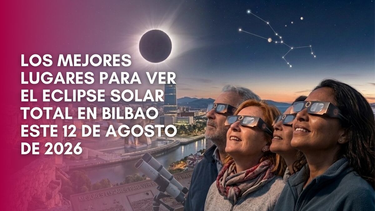 Los mejores lugares para ver el eclipse solar total en Bilbao este 12 de agosto de 2026