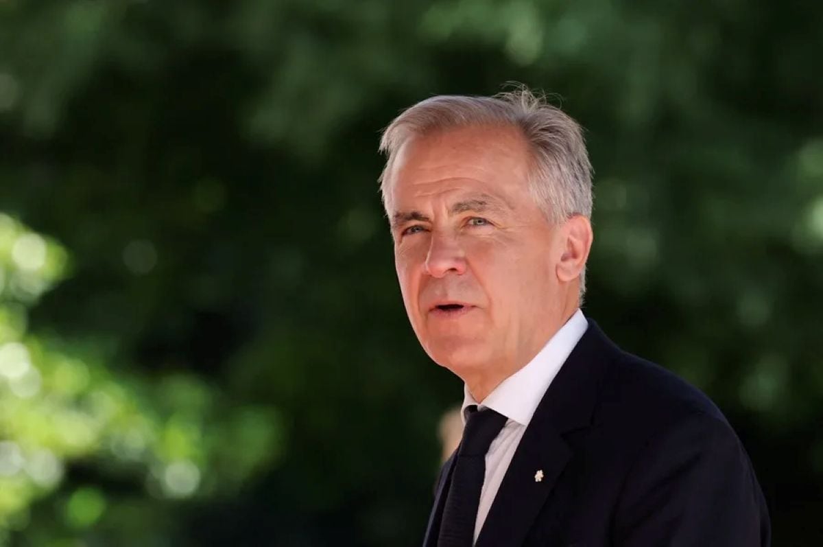 Mark Carney defendió el desempeño económico de Canadá tras las críticas lanzadas por Donald Trump. Foto: EFE.