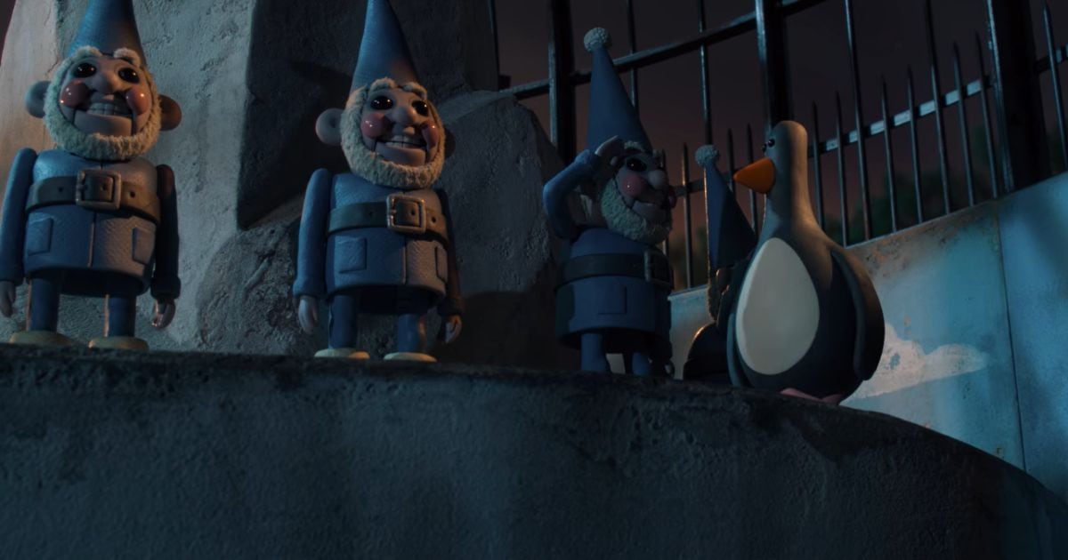 Feathers McGraw controlando a los gnomos (Foto: Aardman / BBC / DreamWorks Animation / StudioCanal)