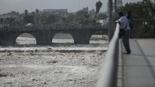 Río Rímac: caudal cerca al puente Trujillo baja y se reduce amenaza de desborde