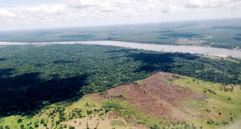 Deforestación en la Amazonía colombiana. Foto: James Bargent.