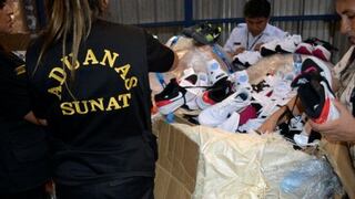 Sunat incautó zapatillas falsificadas por más de S/. 100,000 en aeropuerto Jorge Chávez