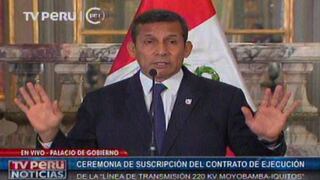 Ollanta Humala: "No podemos reemplazar una acta de sufragio por una piedra"