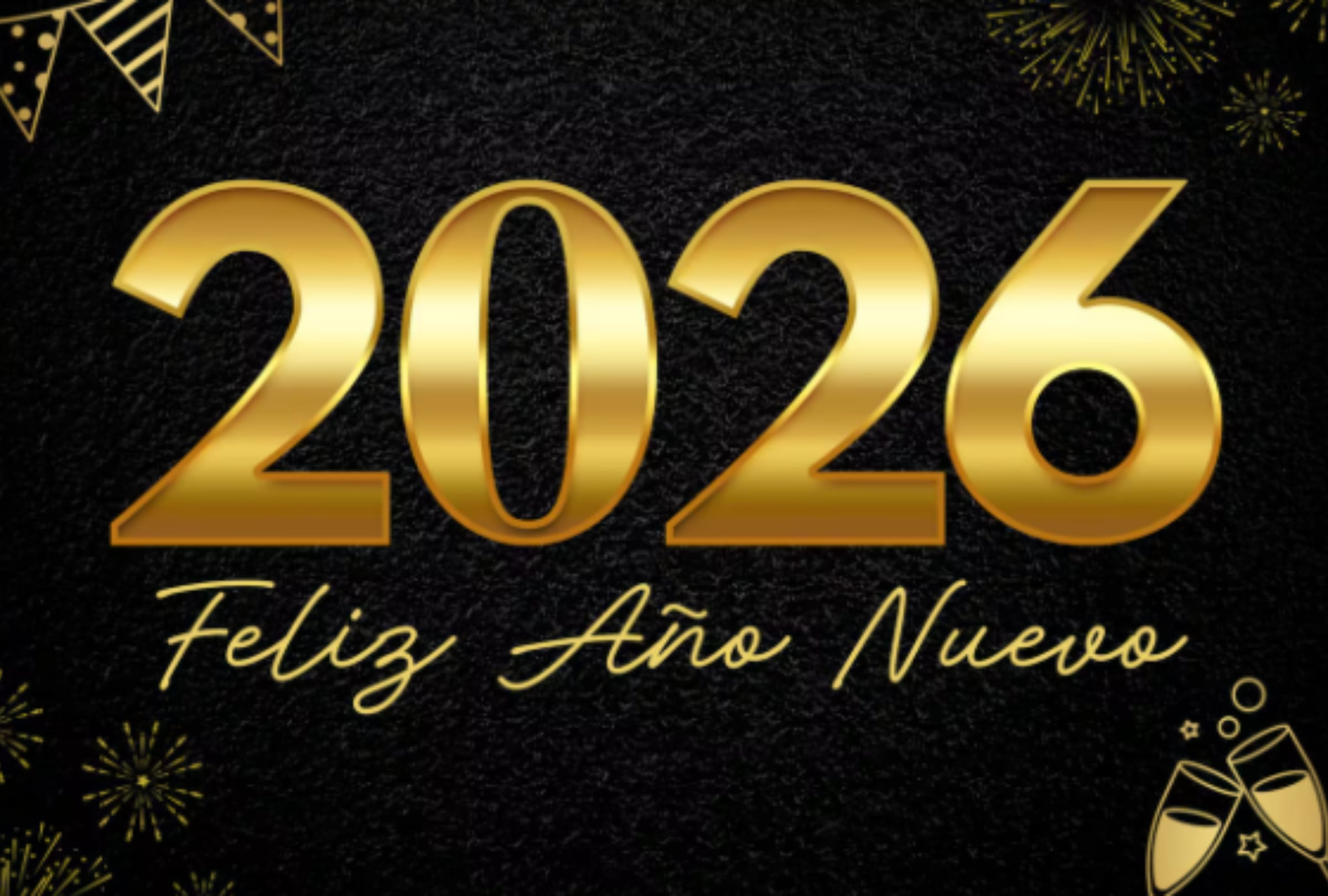 Las mejores tarjetas para compartir por el Año Nuevo 2026 (Foto: Pixabay)