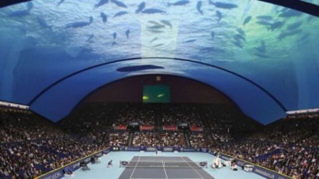 Dubái y sus lujos: tendría la primera cancha de tenis submarina