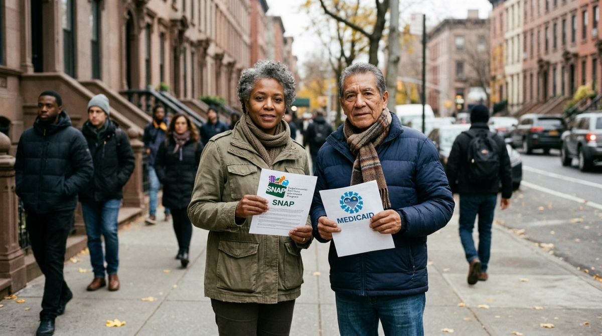 Si recibes asistencia de alimentos o cobertura de salud en Nueva York, el nuevo programa ofrecerá orientación para mantener tus beneficios activos (Foto: Imagen creada por Gestión MIX usando Gemini)