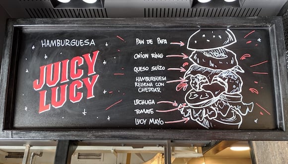 Un local de Juicy Lucy en Chile. La cadena de hamburguesas cuenta con dos locales en ese país y tiene ocho en Perú. Foto: Mesa 24/7