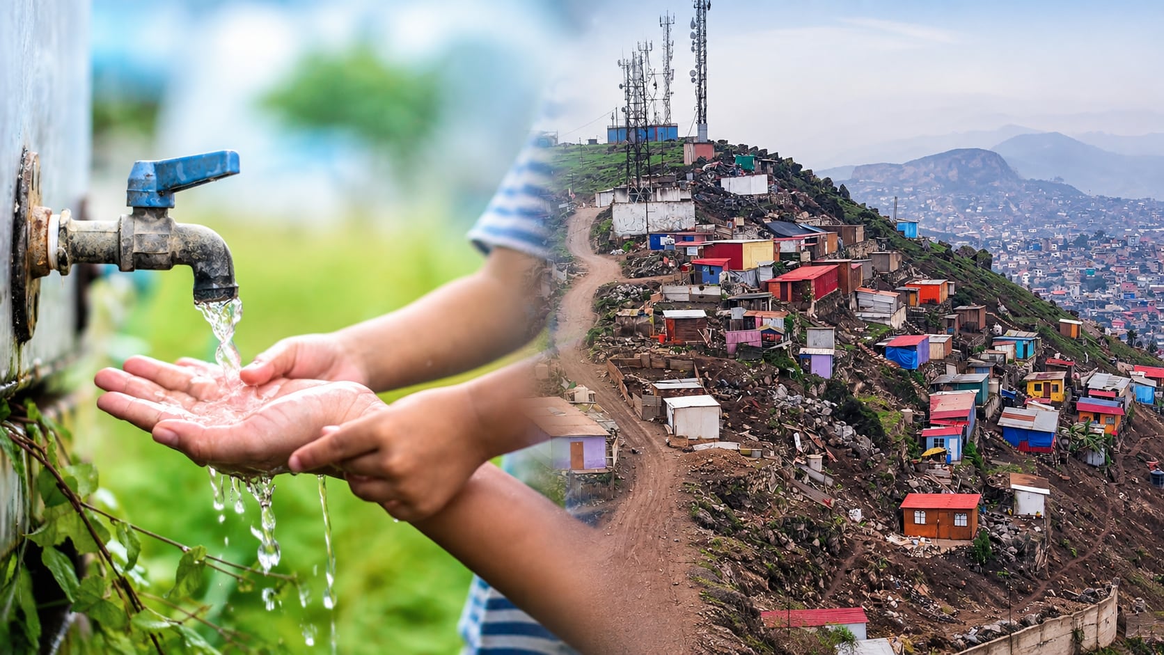 ¿Por qué la forma en que crecen las ciudades puede determinar cuánto cuesta cerrar la brecha de agua? (Foto: Andina / ChatGPT)