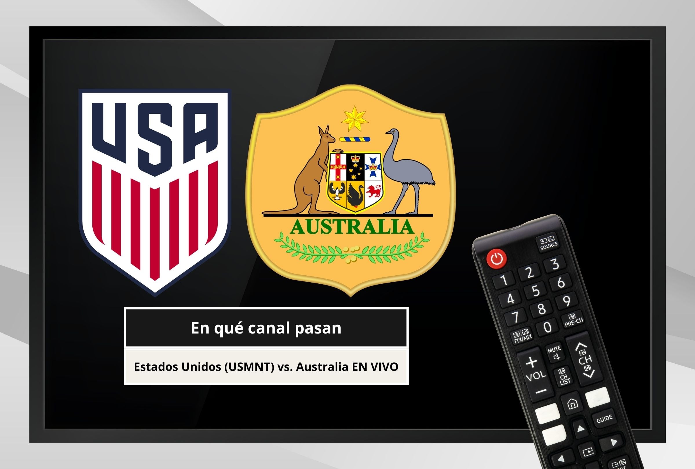 Revisa esta nota para que sepas en qué canales de TV se puede ver el Estados Unidos (USMNT) vs. Australia por la Copa Mundial 2026. (Foto: Composición Canva - Gestión Mix)