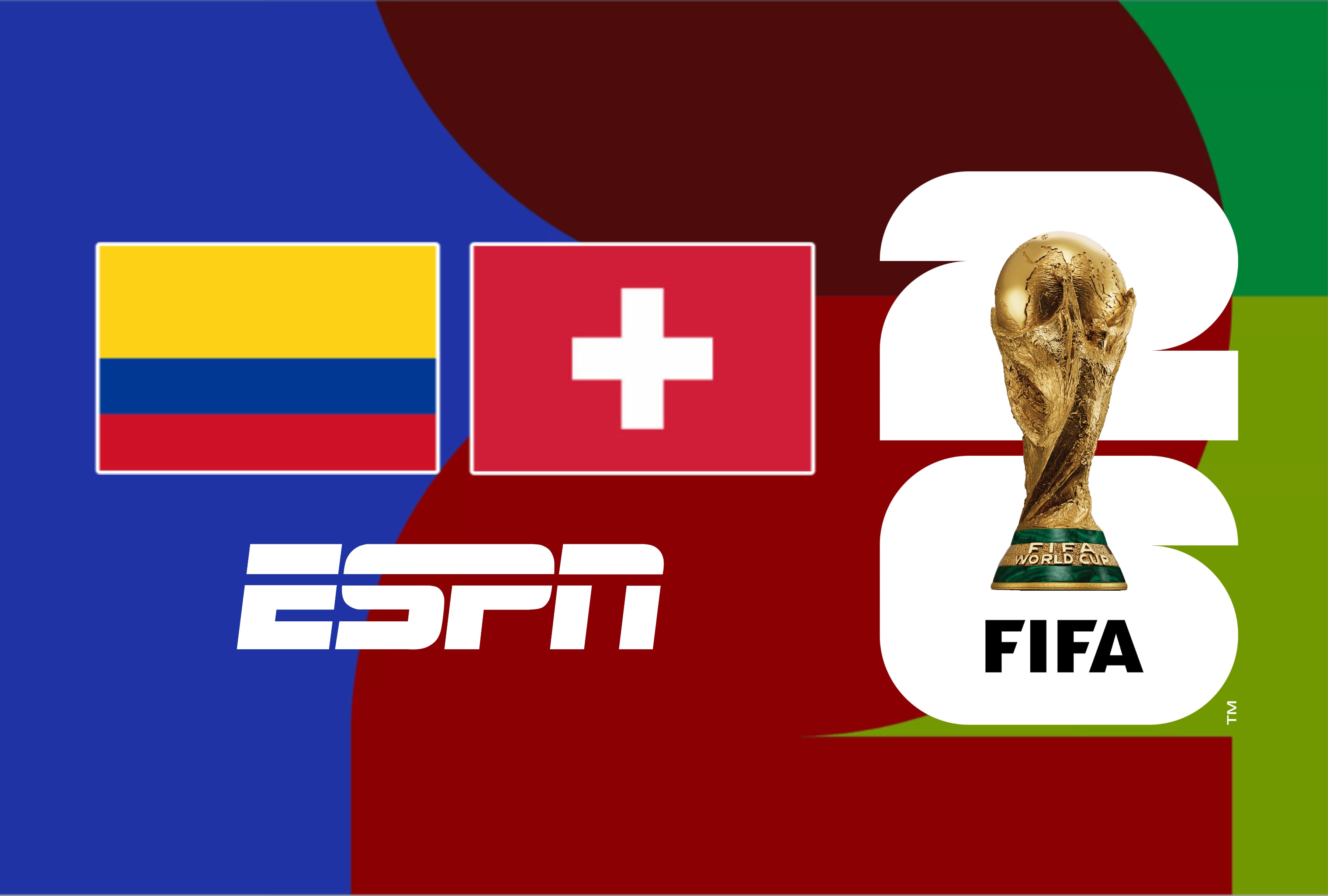 La escuadra de Colombia se mide ante Suiza en la Copa del Mundo 2026. Conozca dónde seguir el partido en vivo gratis a través de los canales de fútbol TV por ESPN y la plataforma digital Disney Plus Premium online. | Crédito: fifa.com / Composición Mag