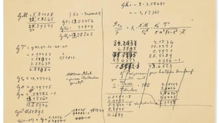 Subastan documento manuscrito de Einstein sobre la teoría de la relatividad
