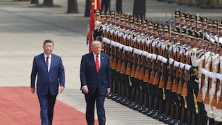 Donald Trump llega a China y sostiene encuentro con Xi Jinping