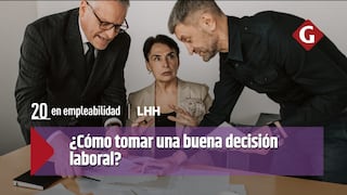 ¿Cómo tomar una buena decisión laboral?