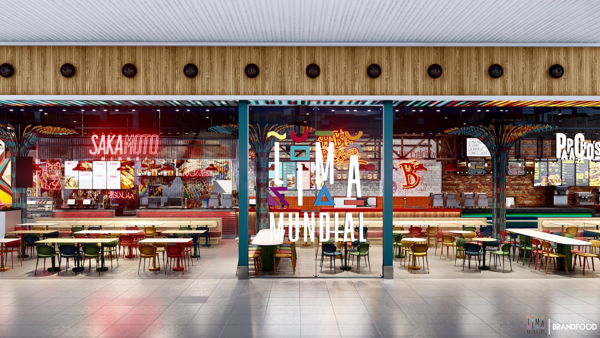 Lima Mundial. Este espacio, ubicado en las salidas nacionales, estará dirigido por Acurio Restaurantes. (Foto: Lima Mundial)