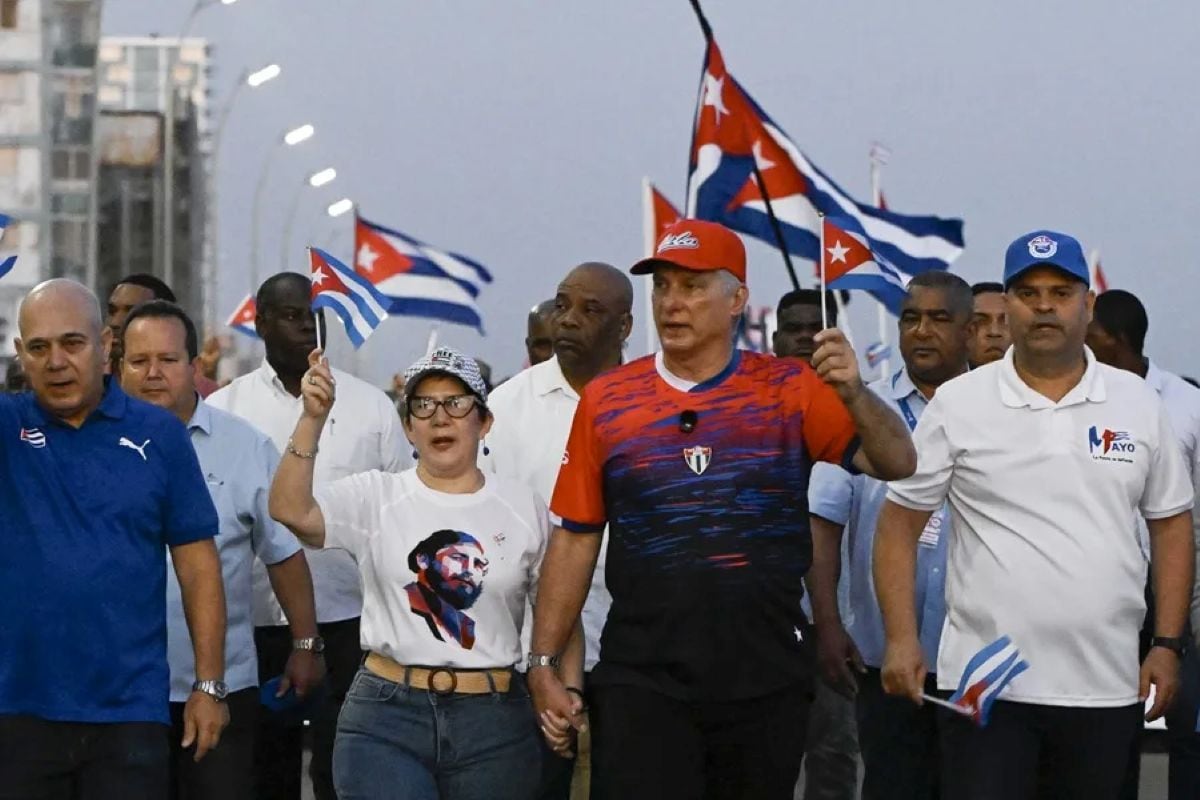 El presidente cubano, Miguel Díaz-Canel, advirtió sobre graves consecuencias ante una eventual intervención militar de Estados Unidos en la isla. Foto: EFE.