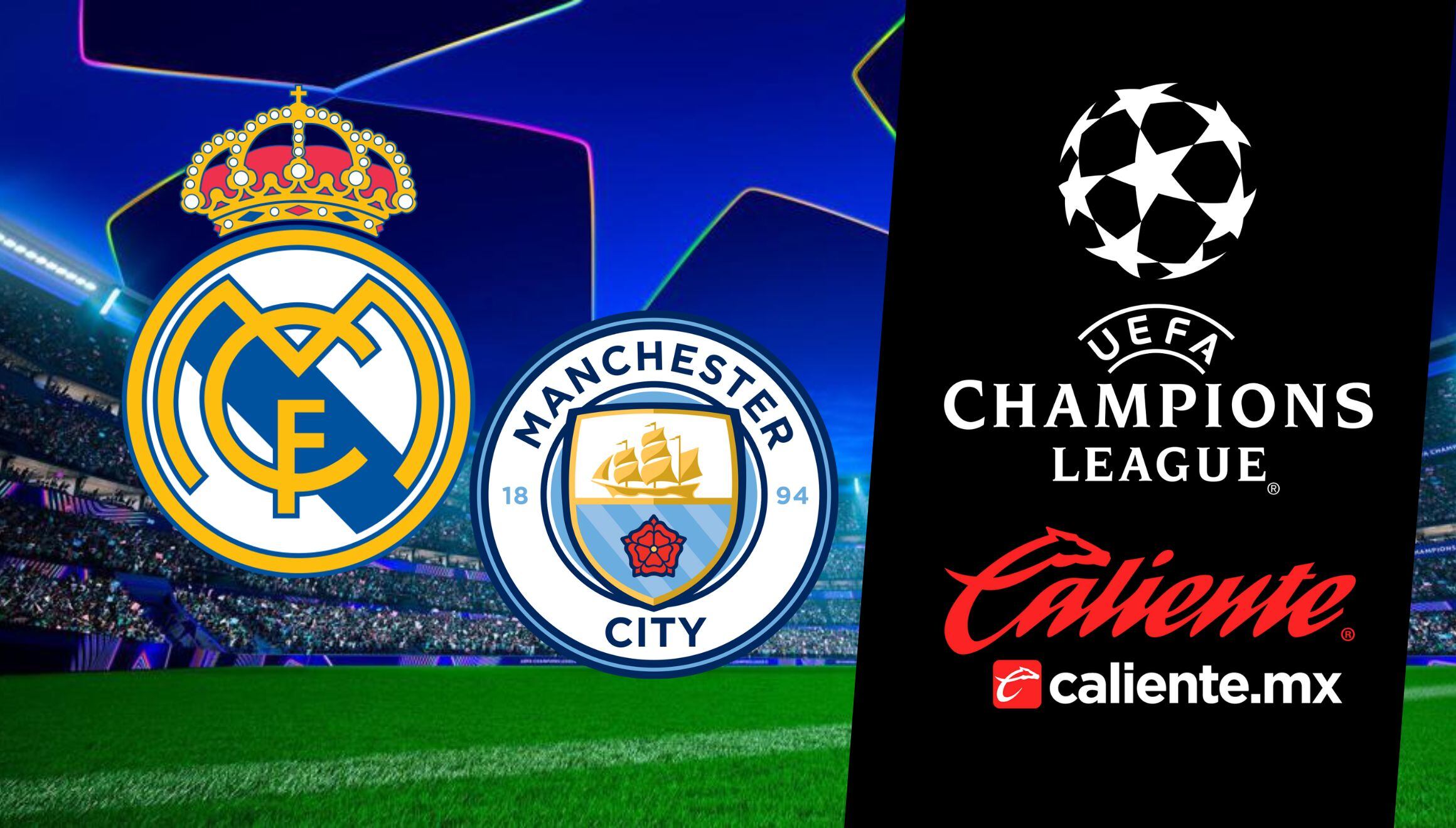 Cobertura oficial de Caliente TV en México para ver el duelo entre Real Madrid y Manchester City por los playoffs de la Champions League 2024-25. (Foto: Caliente TV)