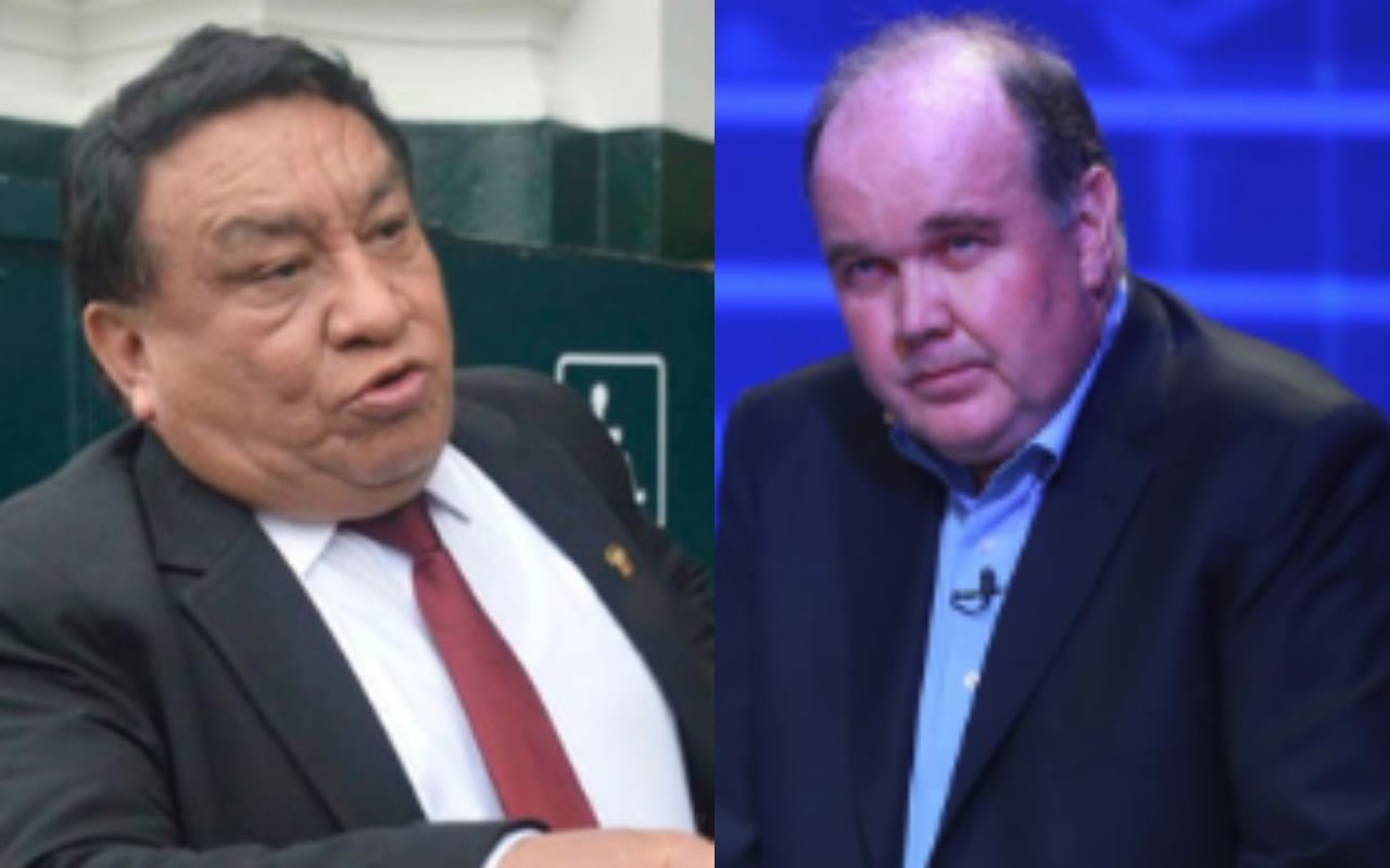 Rafael López Aliaga y José Luna Gálvez se enfrascaron en un enfrentamiento verbal, a seis meses de las elecciones generales del 2026. Composición: Gestión.