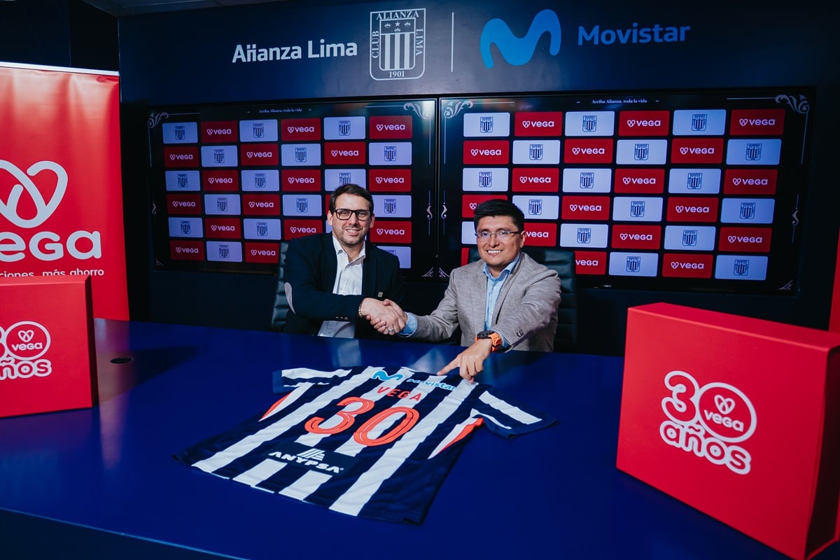VEGA se convierte en la primera cadena retail peruana en vincularse al plantel principal de Alianza Lima bajo la categoría de Patrocinador Asociado. (Foto: Grupo Vega)