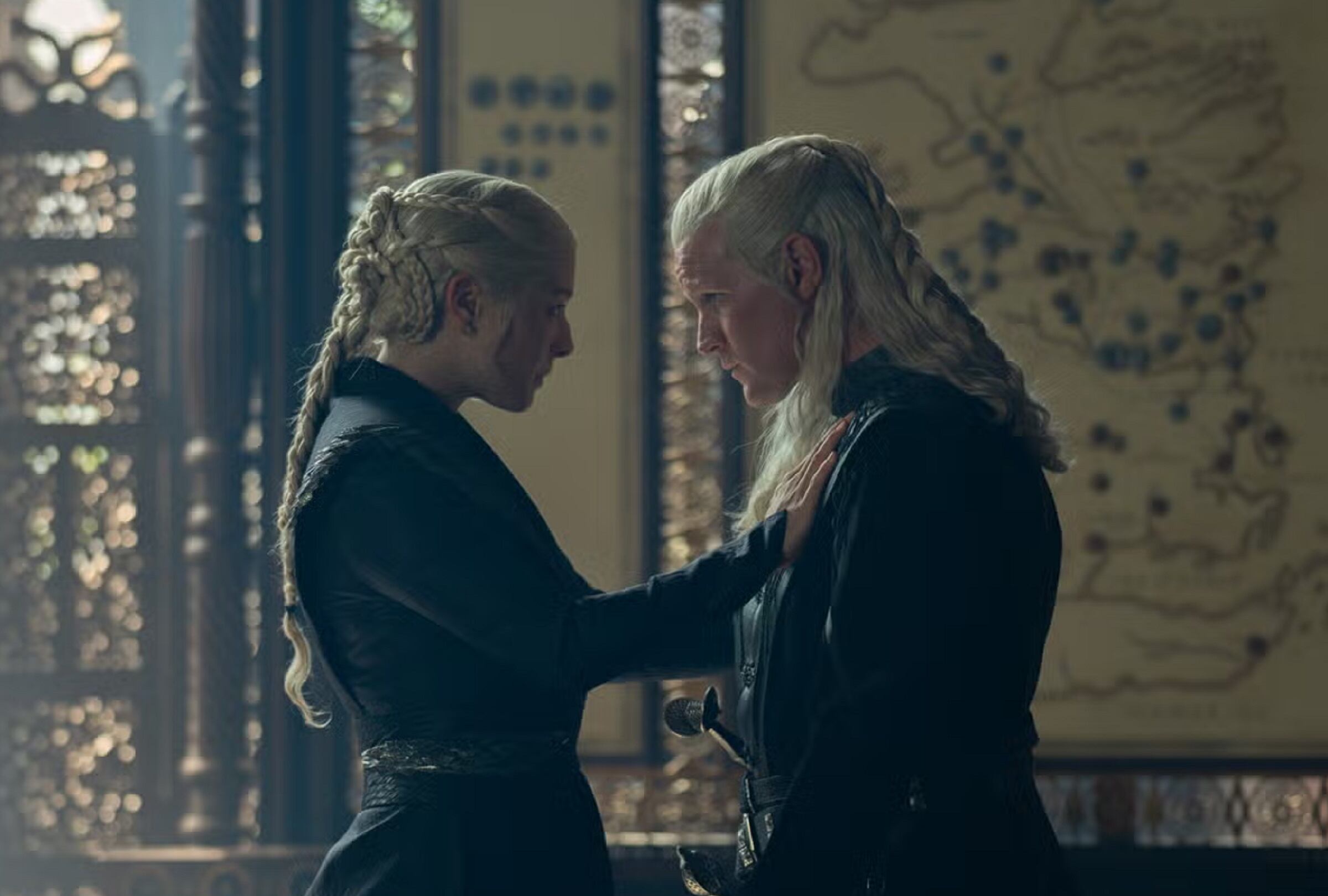 Rhaenyra Targaryen (Emma D'Arcy) y Daemon (Matt Smith) en una escena del sexto episodio de la tercera temporada de "House of the Dragon" (Foto: HBO)