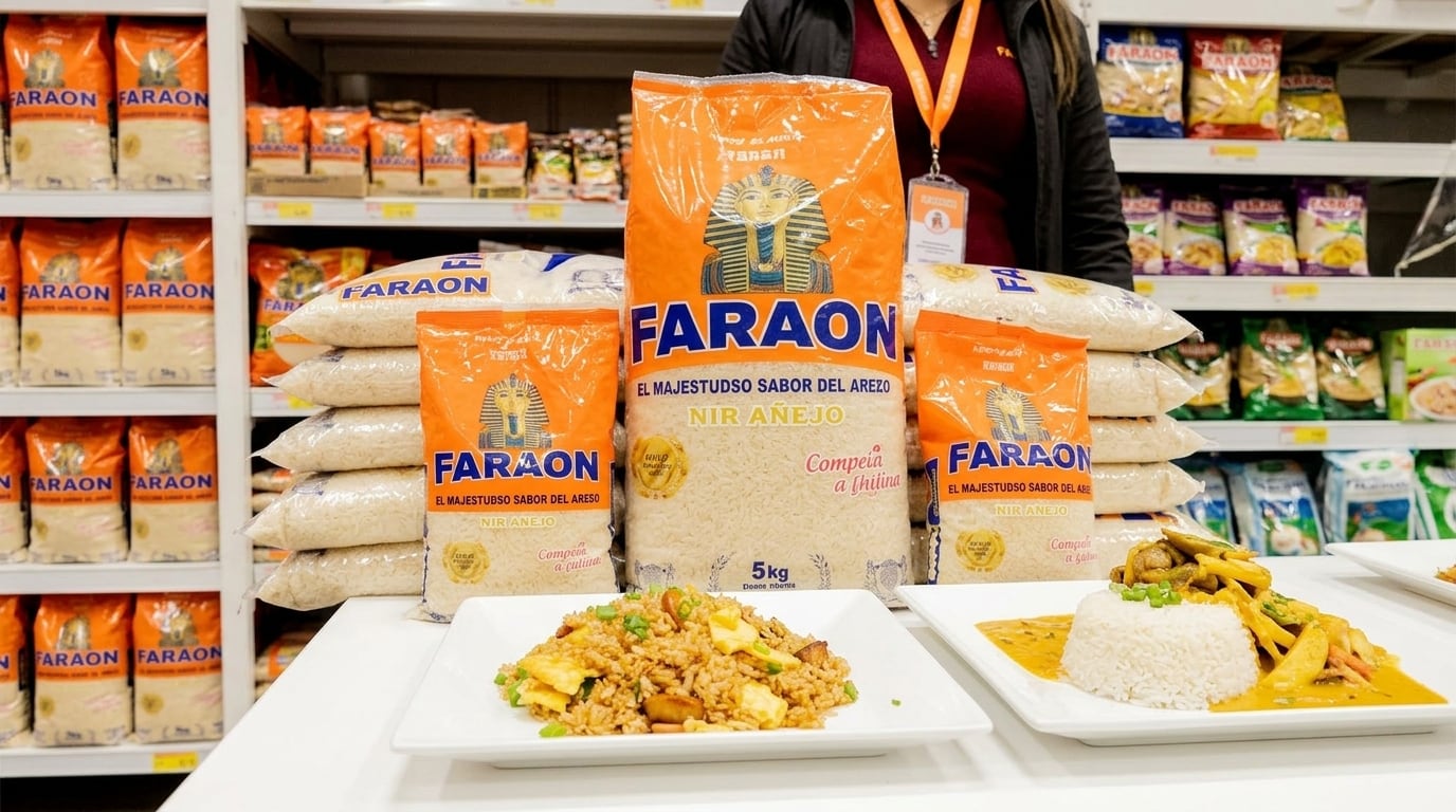 Productos Faraón prepara nuevas presentaciones y formatos más pequeños, con el objetivo de ampliar el consumo de arroz embolsado. Foto: Productos Faraón