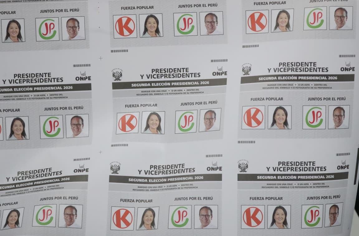 Segunda vuelta será disputada entre Keiko Fujimori y Roberto Sánchez. Foto: Cesar Bueno @photo.gec