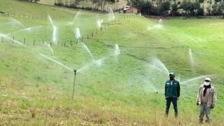 Minagri instalará sistemas de riego tecnificado en tres regiones con inversión cercana a los S/ 10 millones