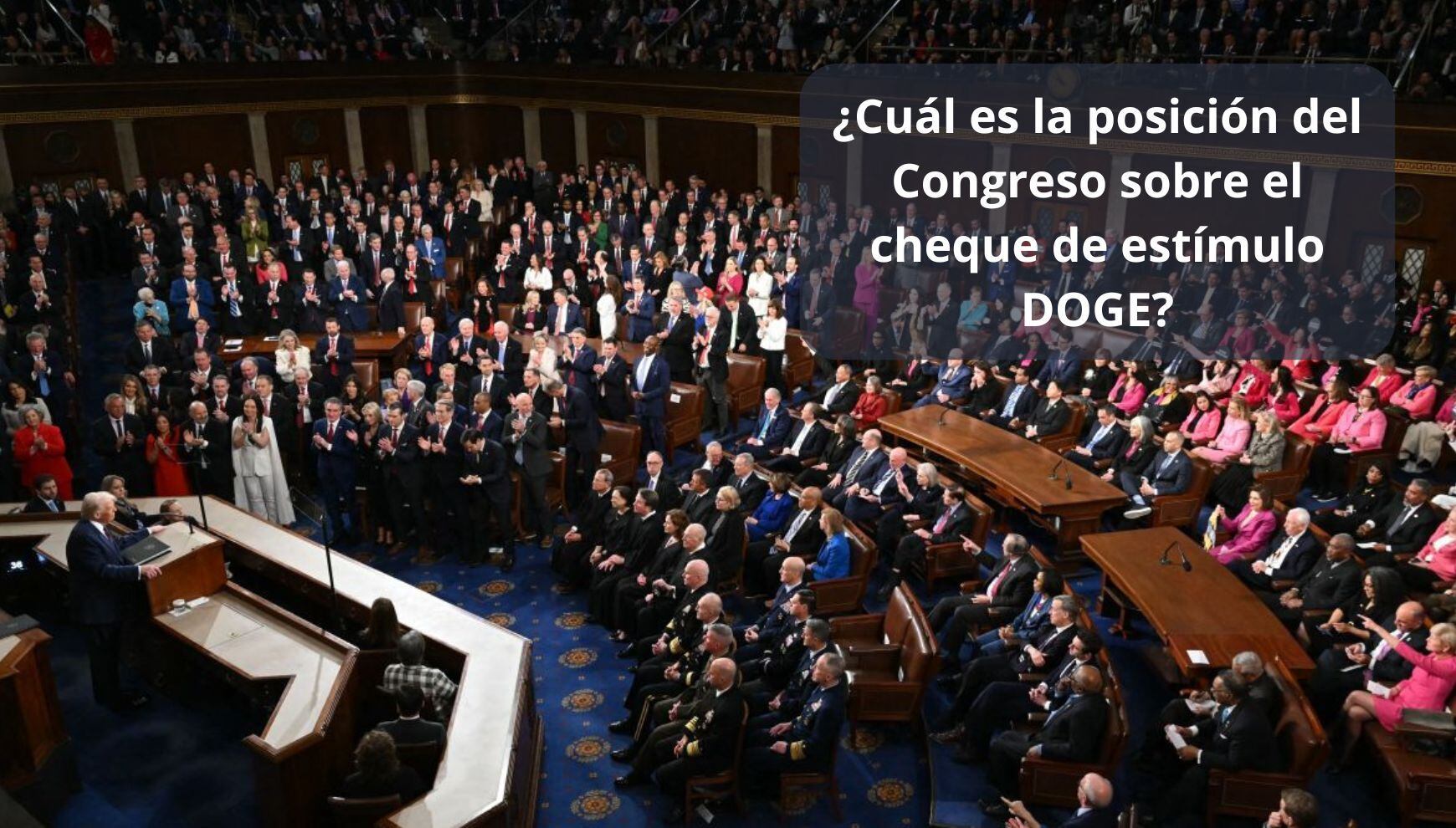 El Congreso de EE.UU. tiene en sus manos la decisión de aprobar la entrega del cheque de estímulo DOGE (Foto: AFP)