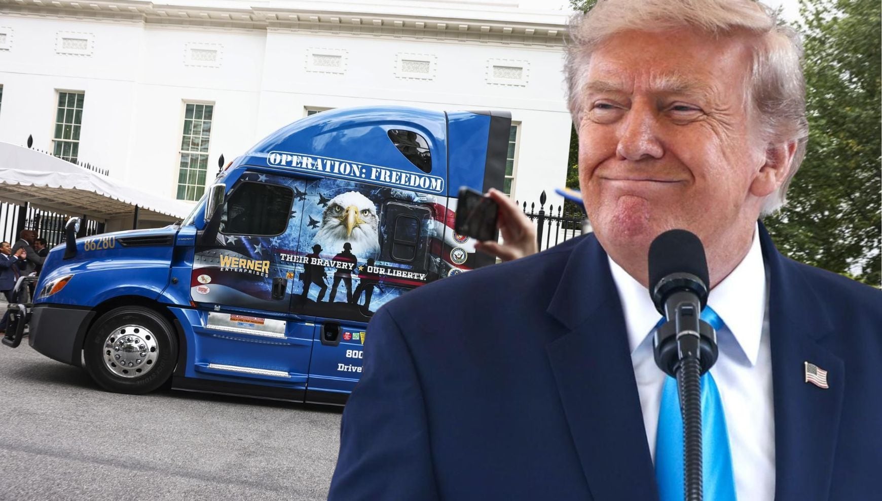 Freedom Haulers: de cancelar licencias a choferes inmigrantes a pagar $100,000 al año por veteranos camioneros