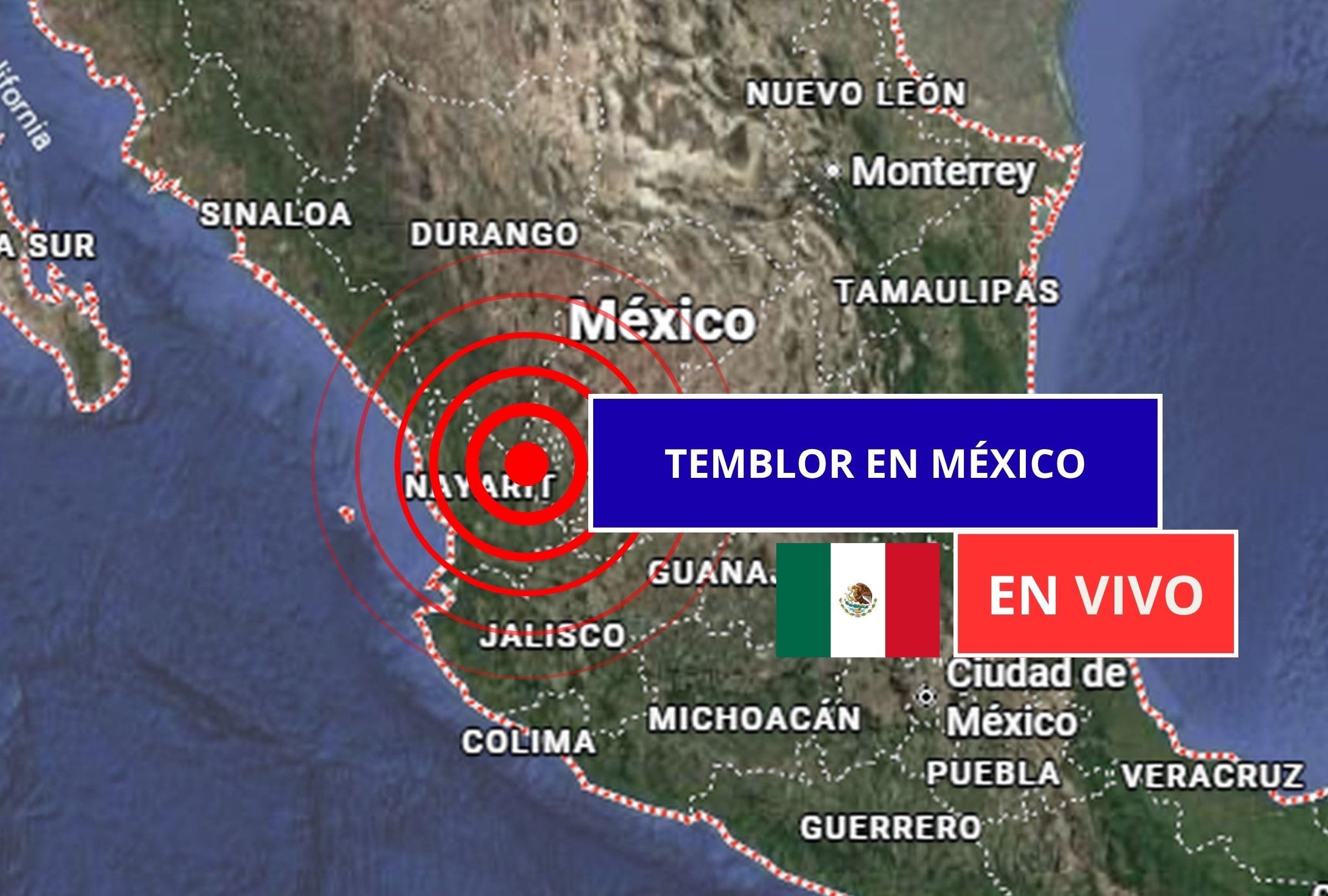 Sigue el reporte oficial del Servicio Sismológico Nacional (SSN) sobre los últimos temblores registrados en México hoy, viernes 01 de mayo de 2026. (Imagen creada con foto de Google Maps para Gestión Mix)